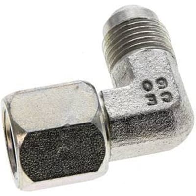 90Graden JIC Hoekfitting UNF 9/16''-18 Mannelijk X Vrouwelijk Staal 275Bar (3863.75Psi)