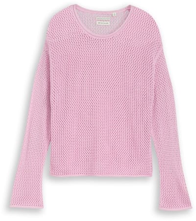Tom Tailor - Cropped gebreide trui - Maat 152 - cold pink