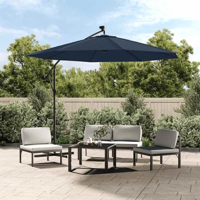 vidaXL - Vervangingsdoek - voor - tuinparasol - 350 - cm - blauw