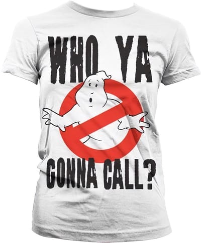 Ghostbusters Dames Tshirt -S- Who Ya Gonna Call? Wit