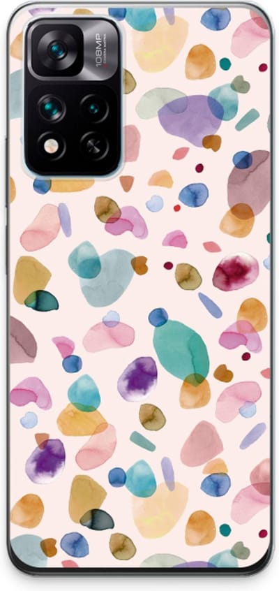 Case Company® - Hoesje geschikt voor Xiaomi 11i hoesje - Terrazzo Memphis - Soft Cover Telefoonhoesje - Bescherming aan alle Kanten en Schermrand