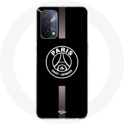 Coque - PSG - Oppo A93 5G - Logo Jordan - Souple - Sportif - Gris/Noir gris