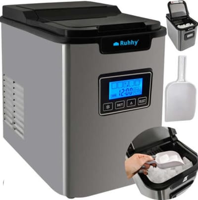 Ilso ijsblokjes machine met LCD scherm - ijsmachine - ijsklontjes - ice cube maker - 12KG/24U - 120W