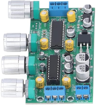 Versterker Toon Board - Voorversterker Module - Home Theater Geluid - Regelbaar Volume Bass Treble - AC10-24V DC12-32V - Niet gespecificeerd