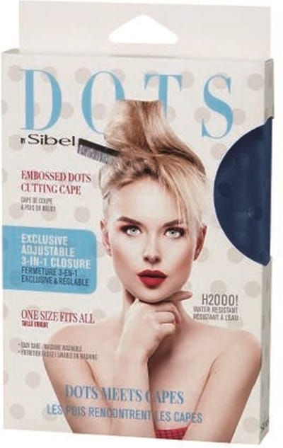 SIBEL KAPMANTEL DOTS donkerblauw