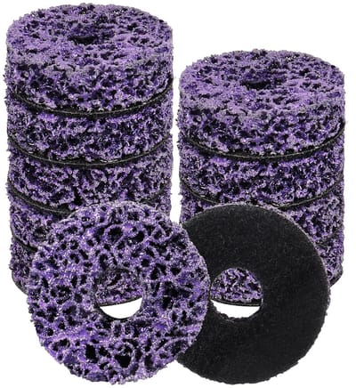 10x Grove Reinigingsschijven 50mm - Nylon Schuurwiel voor Oppervlaktebewerking en Metaal
