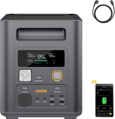 AFERIY P180 Pro - Draagbare Powerstation- 1800W AC - 1024Wh LiFePO4 - Uitbreidbaar tot 5120Wh