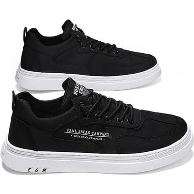 Heren IJszijde Skateschoenen Heren Zomer Nieuwe Arbeidsverzekeringsschoenen Trend Lichtgewicht Heren Casual Schoenen Sport Herenschoenen 44 zwart