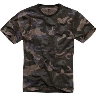 Brandit - Basic Heren T-shirt - 6XL - Zwart/Bruin