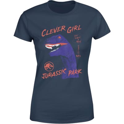 Jurassic Park Life Finds A Way Raptor Women's T-Shirt - Blauw - S