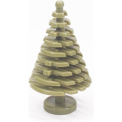 Composant Brique de Construction Jardin-plantes Paysage Pin L'Arbre de Noël 2435 3471 Scène de Construction Œuvres Avec featuring Jouets Lego