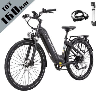 Maxton Urban 20 Elektrische Stadsfiets – Riemaandrijving – Koppelsensor – 28 Inch – Lage Instap – 36V 15Ah Accu