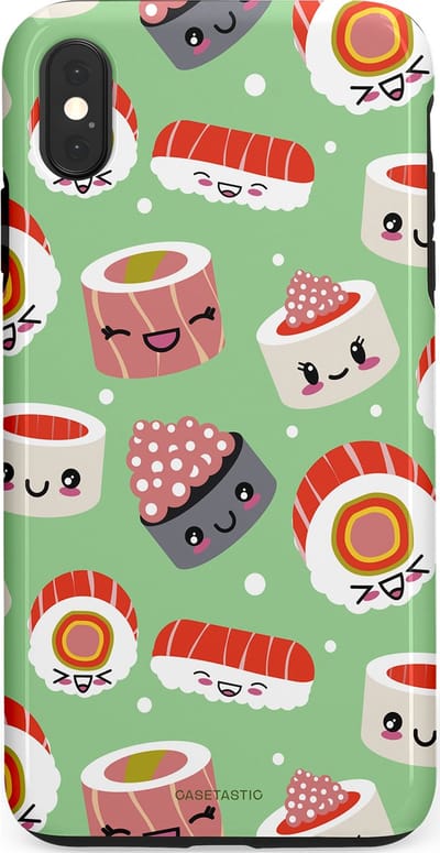 Casetastic Hoesje Geschikt voor Apple iPhone Xs Max - Stijlvolle Beschermende Duo-layer Case - Sushi wonders