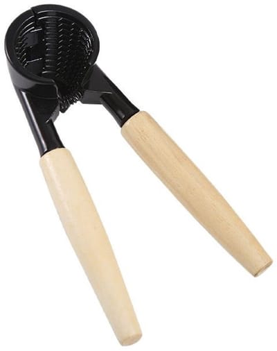 Notenkraker, flesopener met houten handvat, waarmee u gemakkelijk noten kunt breken en flessen kunt openen, comfortabele grip
