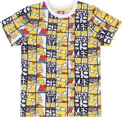 The Simpsons geel en wit t-shirt/t-shirt
