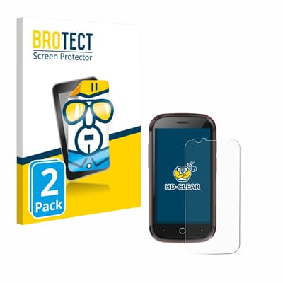 BROTECT - Screenprotector voor Unihertz Jelly Star - Folie Beschermfolie transparant 2 Stuks