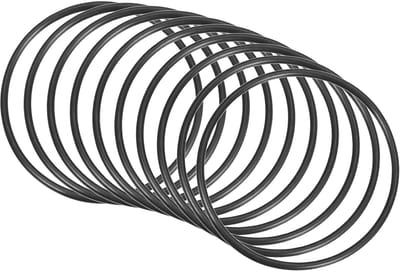 60 mm x 53,8 mm x 3,1 mm nitril rubberen afdichtingen x 10 stuks ronde afdichting voor waterkraan loodgieterswerk reparatie afdichting verbinding [zwart]