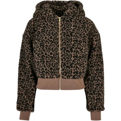 Urban Classics - Short Oversized AOP Sherpa Jacket - XXL - Multicolours