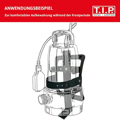 Wandsteun voor dompelpompen en dieptepompen - Pompondersteuningssysteem voor veilige installatie
