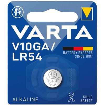 VARTA V10GA LR54 Alkaline Knoopcel Batterij 1,5V - 1 stuks