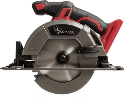 Accu Cirkelzaag 18V – 800W Kracht & Precisie | Incl. 18 V Li-Ion Accu & Snellader – 5000 rpm – Zaagdiepte 57 mm (90°) / 41 mm (45°) – Motorrem & Thermische Beveiliging – Metalen Zool & Softgrip