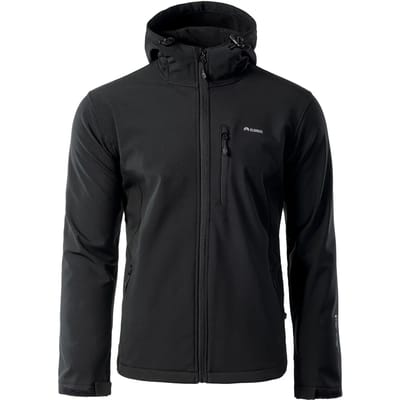 Elbrus Iver Softshell Jas Outdoorjas - Maat XXL  - Mannen - zwart