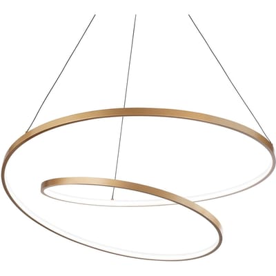 Ideal Lux Oz LED hanglamp Ø 80 cm, messing