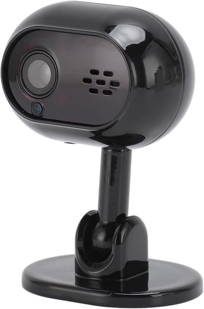 Beveiligingscamera Binnen - Babyfoon Camera - Huisdier Bewaken - Tweeweg Communicatie - 10x7x6 cm - Obsidiaanzwart