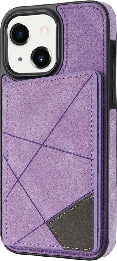 Hoesje geschikt voor Samsung Galaxy S24 - Backcover - Pasjeshouder - Portemonnee - Camerabescherming - Stijlvol patroon - TPU - Paars