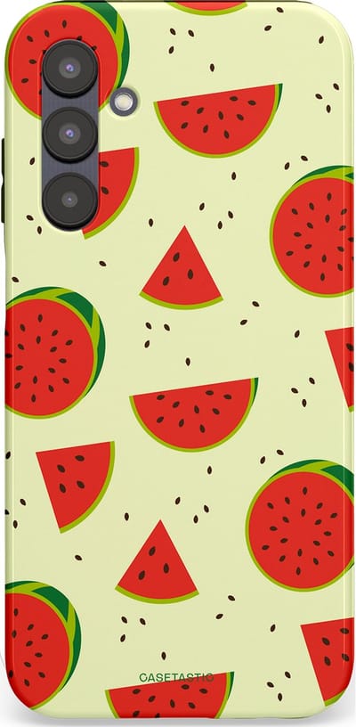 Casetastic Hoesje Geschikt voor Samsung A25 - Stijlvolle Beschermende Duo-layer Case - Meloen Moment