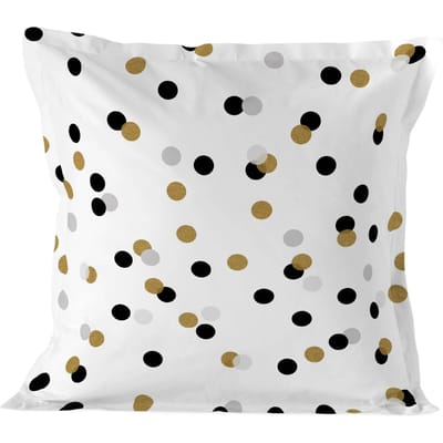 Kussensloop Golden Dots | Blanc