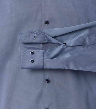 VENTI CASA MODA comfort fit overhemd - twill - lichtblauw - Strijkvrij - Boordmaat: 40