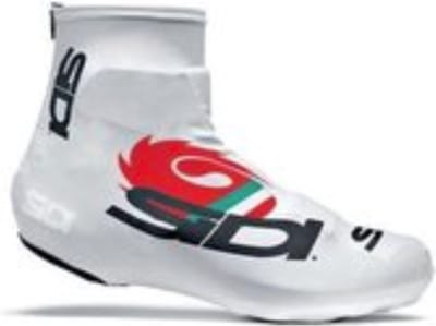 Sidi Copriscarpe Chrono Printed - Fietsoverschoenen - Wit/Zwart/Rood - Maat M = 39/42