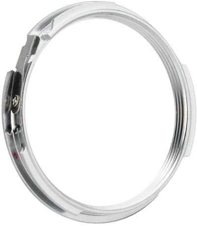 Dailygoods - M42-PK-lensbevestigingsadapterring - Handmatige focuslensconverter - Zilver - Hoogwaardig koper - Geschikt voor Pentax PK K-montagecamera