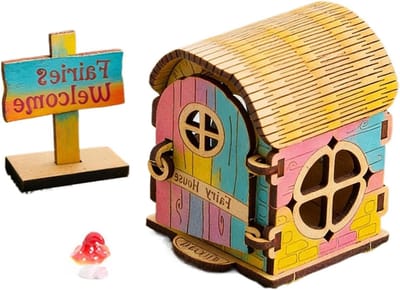 Miniatuurhuisje, creatieve set voor het decoreren van boekenplanken, bouwset van mini-huisjes, voor feestjes, verjaardagen, bureaus, meisjes, kinderen, jongens