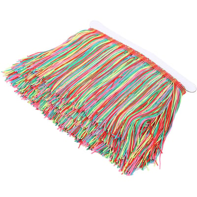 Glands Mélangés 5 Couleurs Fil de Nylon Frange Multicolore Décoration Maison Vêtement blue