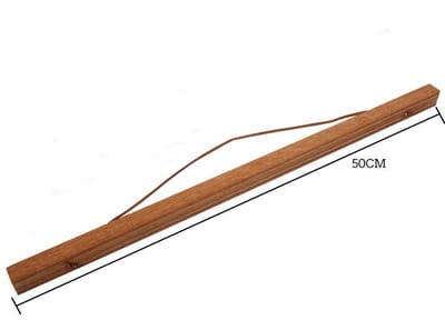 Poster ophangsysteem 50 cm - Teak Houten Posterhanger - Posterstrips hout met magneet inclusief touw (formaat: B2 / A2 / A3)