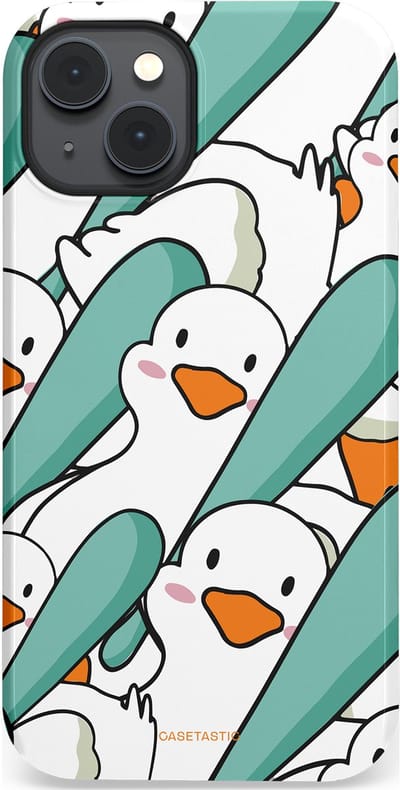 Casetastic Hoesje Geschikt voor Apple iPhone 14 Plus Magsafe - Stijlvolle Beschermende Duo-layer Case - Ganssterk