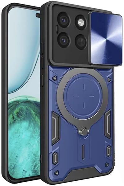 Hoesje geschikt voor HONOR X8c - Techsuit CamGuard Pro Back Cover - Blauw