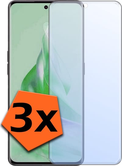Screenprotector - 3 Stuks - Geschikt voor OPPO Reno 8T 4G - Extra Sterk - Gehard Glas - Beschermglas - Tempered Glass - Screen Protector