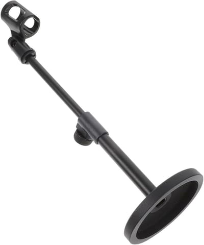 Microfoon Statief - Microfoonhouder Tafel - Opnemen Muziek - Verstelbare Clip - 26-36 cm - Zwart