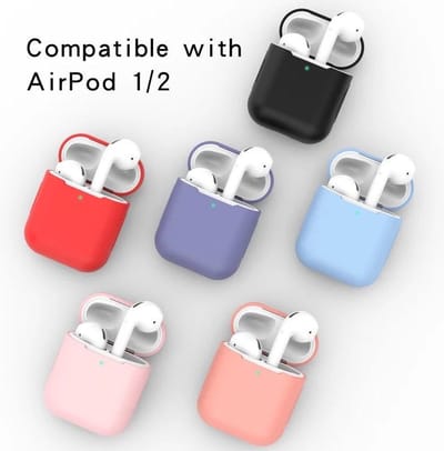 Airpods Silicone Case Cover Hoesje geschikt voor Apple Airpods 1/2