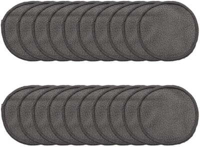 Dailygoods- Make-up Remover Pads 20 Stuks - Herbruikbare Bamboe Wattenschijfjes - Wasbare Gezichtsdoekjes - Anti-pilling - 8 cm Diameter - Inclusief Mesh Waszak