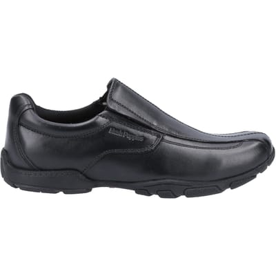 Hush Puppies Jongens Elijah leren schoolschoenen (Zwart)