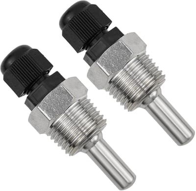 Dompelhulzen - Sensor Behuizing - Temperatuur Meting - Roestvrij Staal 304 - G1/2 Inch - Zilver