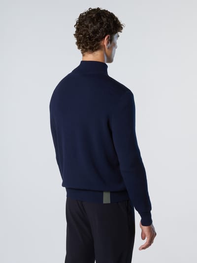 North Sails 12gg Half Rits Trui Blauw M Man