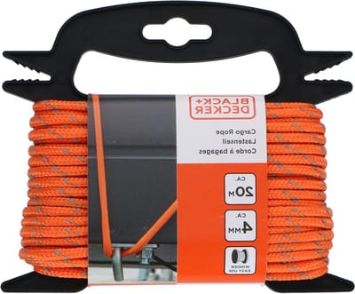 Sjorband met rol - Transportkabel bevestiging - Lading zekeren - Inclusief oproller - 20 meter - Oranje