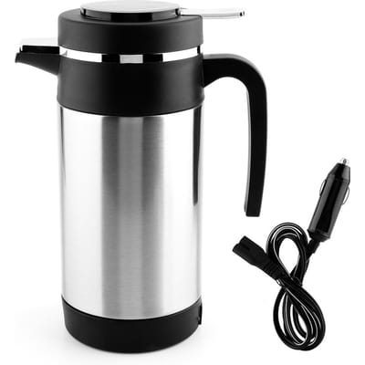 1000ML Roestvrij Staal Auto Elektrische Waterkoker Koffie Thee Thermos Water Verwarmbeker 12V