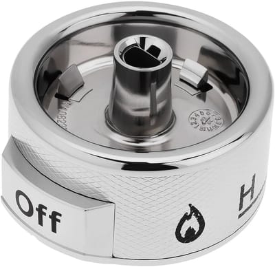 Dailygoods- Kachelbrander Vervangingsknop - Compatibel met Whirlpool/KitchenAid - MPN W11030413 - Schacht Grootte 0.18inx0.23in - Lengte 1.78inx1.18in - Vervangt meerdere modellen - Knop