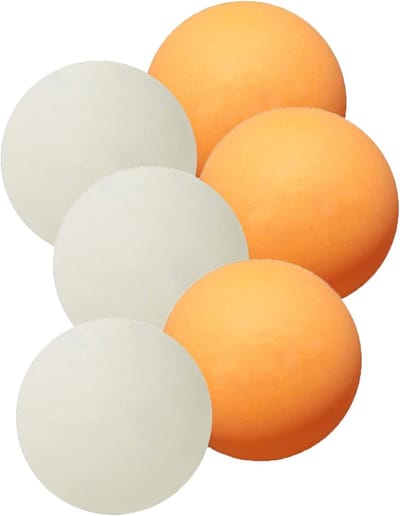 Tafeltennisballen 55mm - XL Set van 12 Stuks - Wit en Geel ABS Ballen
